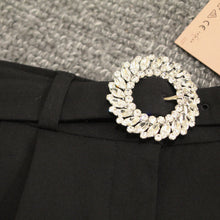 Load image into Gallery viewer, Miu Miu Crystal black shorts