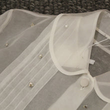 Load image into Gallery viewer, Miu Miu silk white top