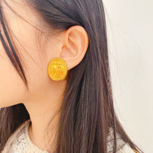 Load image into Gallery viewer, CHANEL vintage gold earrings
