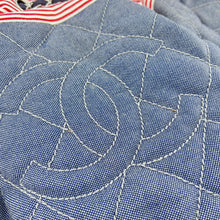 Load image into Gallery viewer, Chanel Vintage Denim Quilted Drawstring Hobo Shoulder Tote Bag