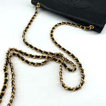 Load image into Gallery viewer, Chanel caviar leather double c logo wallet on chain
