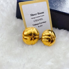 Load image into Gallery viewer, CHANEL vintage gold earrings