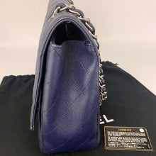 Load image into Gallery viewer, Chanel Navy Classic Flap Jumbo