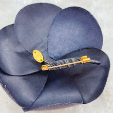 Load image into Gallery viewer, Chanel Black Camellia Brooch