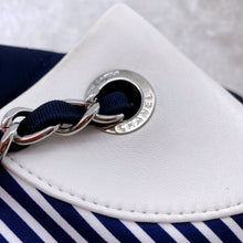 Load image into Gallery viewer, Chanel rialto beach stripe canvas chain bag