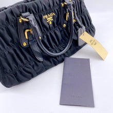 Load image into Gallery viewer, Prada Black Tessuto Gaufre Handle Bag TWS pop