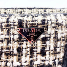 Load image into Gallery viewer, Prada tweed & vitello handle bag