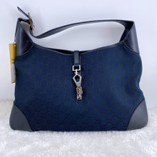 Load image into Gallery viewer, Gucci Jackie hobo black denim bag
