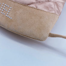 Load image into Gallery viewer, CHANEL Vintage Quilted Satin and Suede Drawstring Backpack