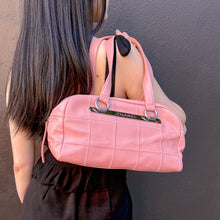 Load image into Gallery viewer, Chanel Pink LAX Square Quilted Bowler Bag