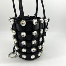 Load image into Gallery viewer, Alexander Wang Leather Crystal Roxy Mini Bucket bag