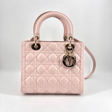 Load image into Gallery viewer, Dior Lady Dior pink Medium Bag Year2013TWS