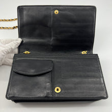 Load image into Gallery viewer, Chanel caviar leather double c logo wallet on chain