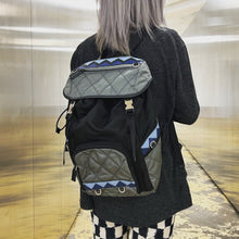 Load image into Gallery viewer, Prada Saffiano Leather-Trimmed Quilted Nylon Backpack