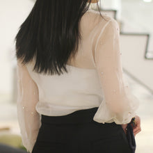 Load image into Gallery viewer, Miu Miu silk white top