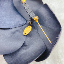 Load image into Gallery viewer, Chanel Black Camellia Brooch