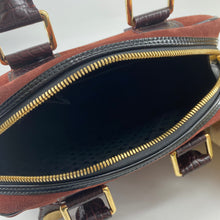 Load image into Gallery viewer, Louis Vuitton Havane brown suede stamped trunk PM Boston speedy TWS