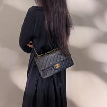 Load image into Gallery viewer, Chanel Vintage 24K Gold Classic Flap Bag Medium Size