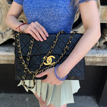 Load image into Gallery viewer, Chanel Vintage Large Logo Classic Flap Bag Maxi TWS POP