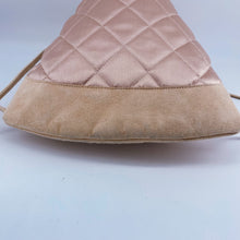 Load image into Gallery viewer, CHANEL Vintage Quilted Satin and Suede Drawstring Backpack