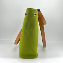 Load image into Gallery viewer, Hermes Green Canvas Cabag Elan PM Bag