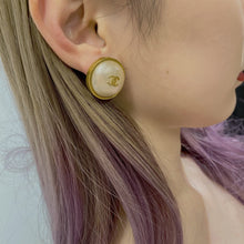 Load image into Gallery viewer, CHANEL vintage pearl gold earrings TWS