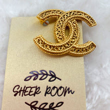Load image into Gallery viewer, CHANEL Vintage Double C Golden Brooch