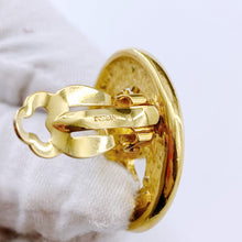 Load image into Gallery viewer, Chanel gold double C logo Earrings