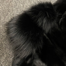 Load image into Gallery viewer, VTO black mink vest