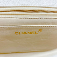 Load image into Gallery viewer, Chanel Cream Vintage Caviar Leather V Stitch Shoulder Bag