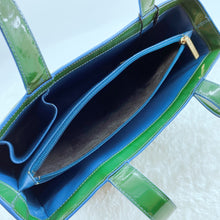 Load image into Gallery viewer, Chanel Green Patent Leather Tote Bag