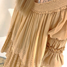 Load image into Gallery viewer, Chloe Pleated lace blouse POP