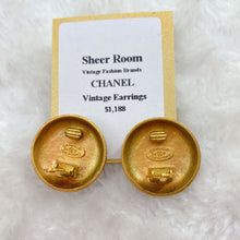 Load image into Gallery viewer, Chanel Vintage Double C Gold Earrings