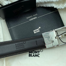 Load image into Gallery viewer, Mont Blanc Men's black leather belt TWS