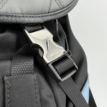 Load image into Gallery viewer, Prada Saffiano Leather-Trimmed Quilted Nylon Backpack