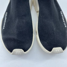 Load image into Gallery viewer, Balenciaga Black & White Speed Sneakers