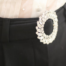 Load image into Gallery viewer, Miu Miu Crystal black shorts