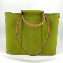 Load image into Gallery viewer, Hermes Green Canvas Cabag Elan PM Bag