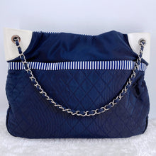 Load image into Gallery viewer, Chanel rialto beach stripe canvas chain bag