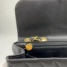 Load image into Gallery viewer, Chanel Black Chevron Shoulder Bag