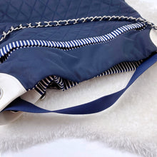 Load image into Gallery viewer, Chanel rialto beach stripe canvas chain bag