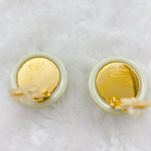 Load image into Gallery viewer, Chanel Green Snowflake Earring