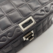 Load image into Gallery viewer, Chanel 2.55 chocolate bar rhinestone shoulder bag TWS