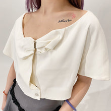 Load image into Gallery viewer, Chloe White Bow Shirt