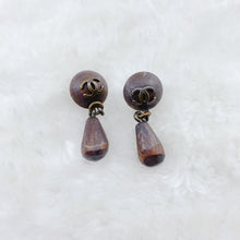 Load image into Gallery viewer, Chanel Wooden Earrings