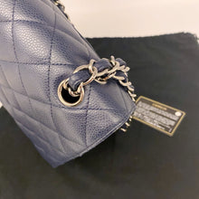 Load image into Gallery viewer, Chanel Navy Classic Flap Jumbo