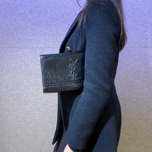 Load image into Gallery viewer, Yves Saint Laurent Black Leather Clutch Wallet