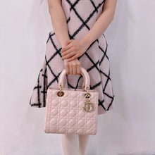 Load image into Gallery viewer, Dior Lady Dior pink Medium Bag Year2013TWS