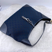 Load image into Gallery viewer, Gucci Jackie hobo black denim bag