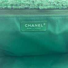 Load image into Gallery viewer, Chanel 2.55 Flap Bag in Green Tweed